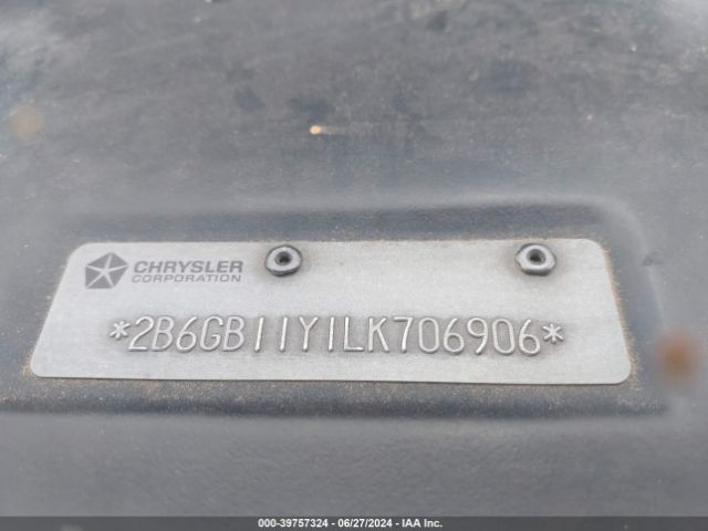 1990 DODGE RAM VAN 2B6GB11Y1LK706906 Photo 8