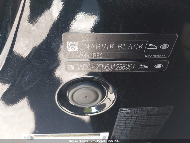 2018 JAGUAR F-PACE SADCK2FN5JA288961 Photo 8