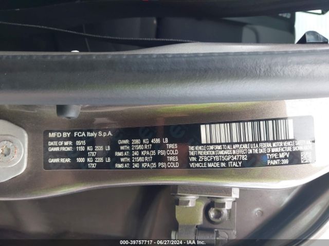 ZFBCFYBT5GP347782 Fiat 500x Easy