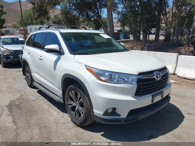 Toyota Highlander Xle V6 2016 5TDJKRFH9GS272912 main image