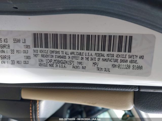 1C4PJMDBXGW241571 Jeep Cherokee Limited
