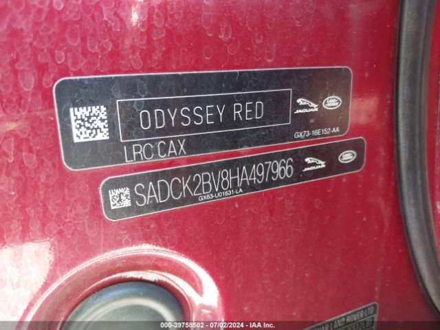 2017 JAGUAR F-PACE SADCK2BV8HA497966 Photo 8