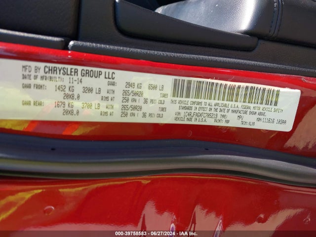 1C4RJFAGXFC705219 Jeep Grand Cherokee Altitude
