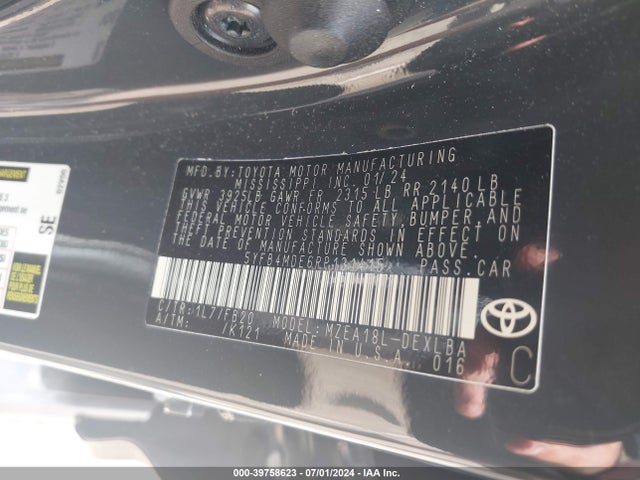 Toyota COROLLA LE 2024 5YFB4MDE6RP131415 Image 9