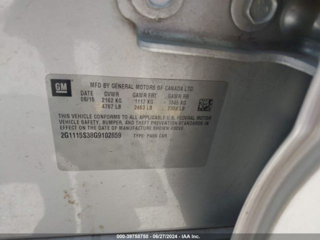 2G1115S38G9102659 Chevrolet Impala 2lt