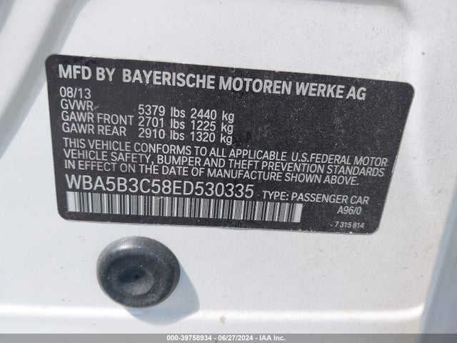 WBA5B3C58ED530335 BMW 535i Xdrive