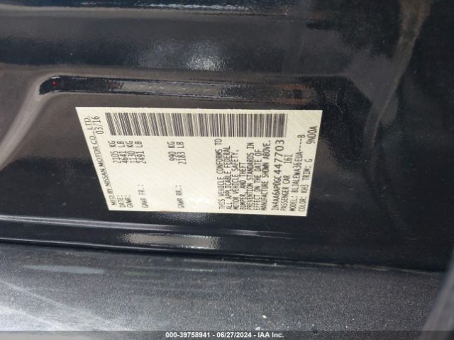 1N4AA6AP0GC447703 Nissan Maxima 3.5 Sl