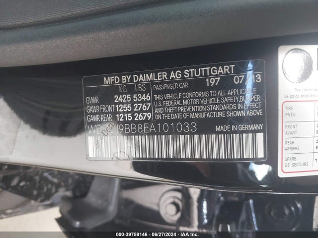 WDDLJ9BB8EA101033 Mercedes-Benz Cls 550 4matic