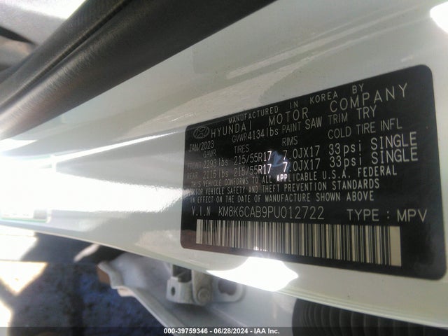 Hyundai Kona Sel 2023 KM8K6CAB9PU012722 Image 9