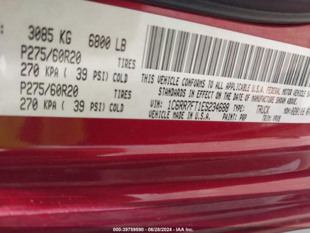 2014 RAM 1500 1C6RR7FT1ES234688 Photo 8