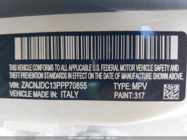 ZACNJDC13PPP70855 Jeep Renegade Trailhawk 4x4