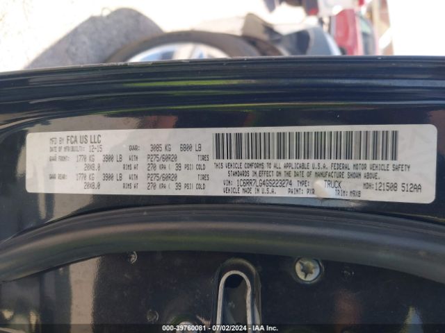 1C6RR7LG4GS223274 RAM 1500 Big Horn