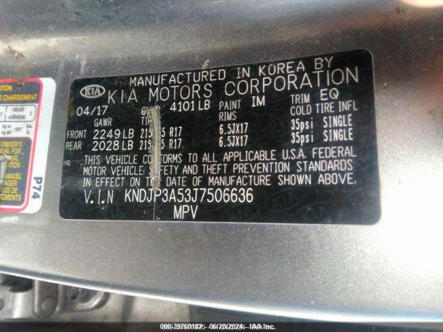 KNDJP3A53J7506636 KIA SOUL +