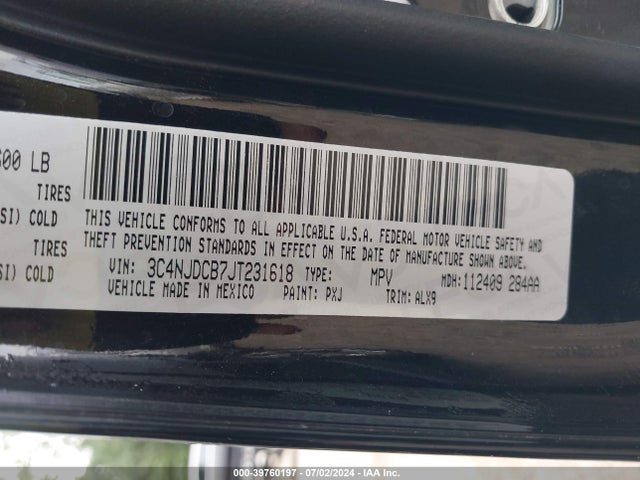3C4NJDCB7JT231618 Jeep Compass Limited 4x4