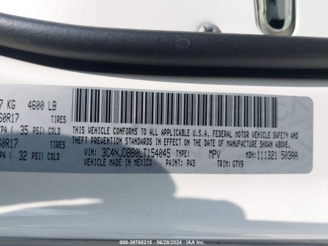 2020 JEEP COMPASS 3C4NJDBB0LT154045 Photo 8