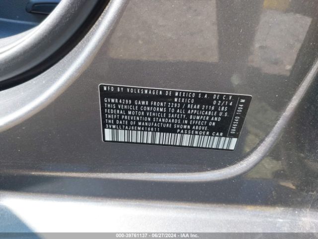 3VWLL7AJ6EM416611 Volkswagen Jetta 2.0l Tdi