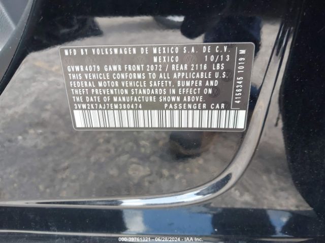 3VW2K7AJ7EM380474 Volkswagen Jetta 2.0l S