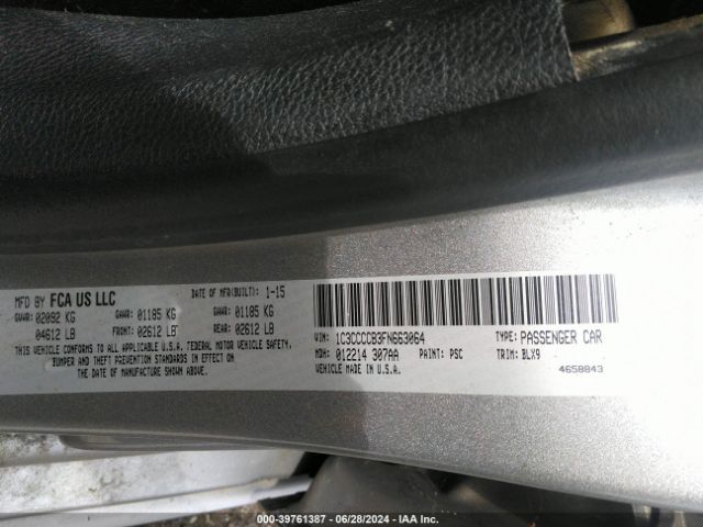 1C3CCCCB3FN663064 Chrysler 200 C