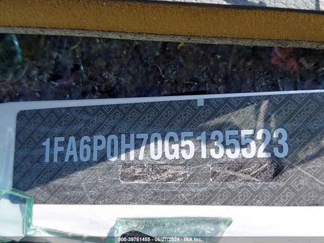 Ford FUSION SE 2016 1FA6P0H70G5135523 Image 9