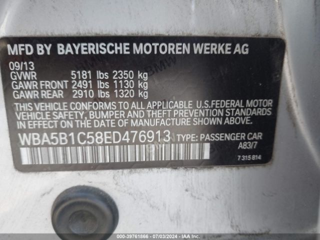 WBA5B1C58ED476913 BMW 535i