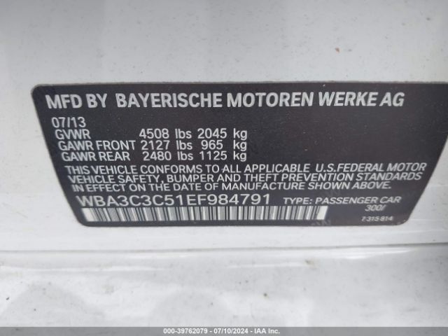 WBA3C3C51EF984791 BMW 320i Xdrive
