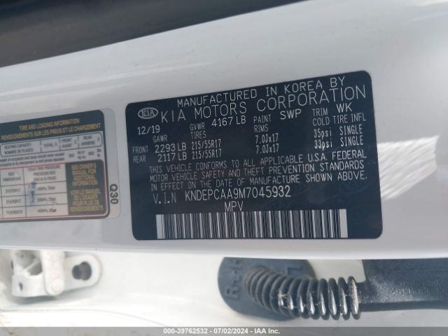 KNDEPCAA9M7045932 KIA Seltos Lx