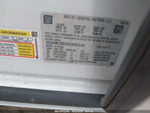 5GAKRCKD2GJ282146 Buick Enclave Premium