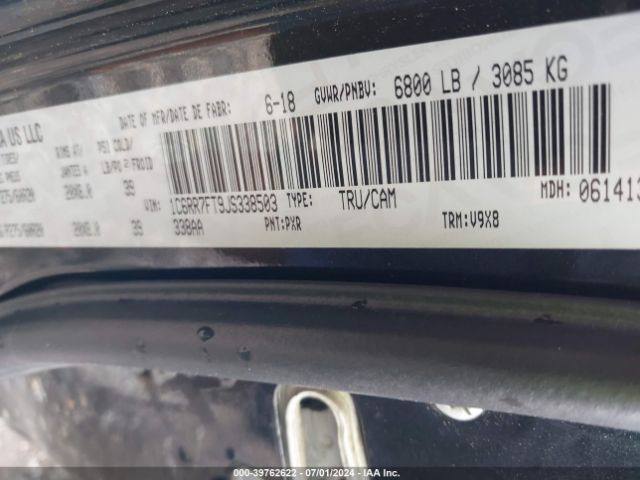 1C6RR7FT9JS338503 RAM 1500 St