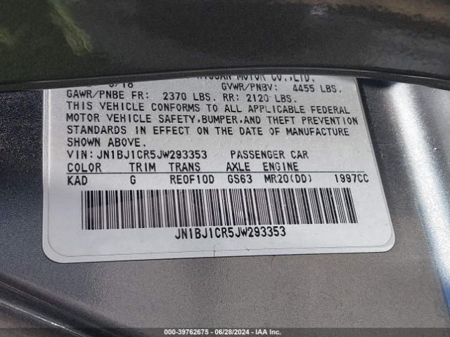 JN1BJ1CR5JW293353 Nissan Rogue Sport Sv