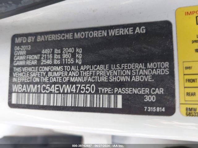 BMW X1 Sdrive28i 2014 WBAVM1C54EVW47550 Image 9