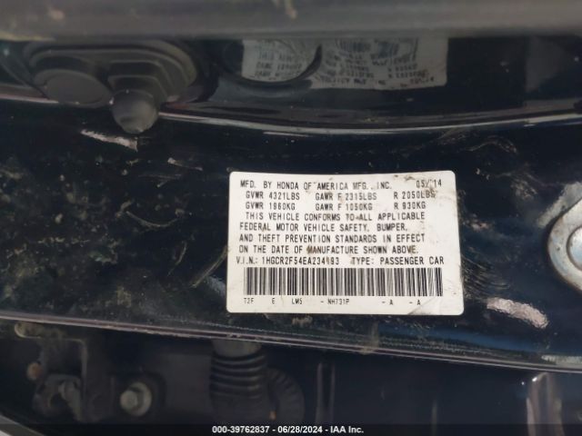 1HGCR2F54EA234193 Honda Accord Sport