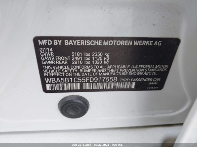 WBA5B1C55FD917558 BMW 535i