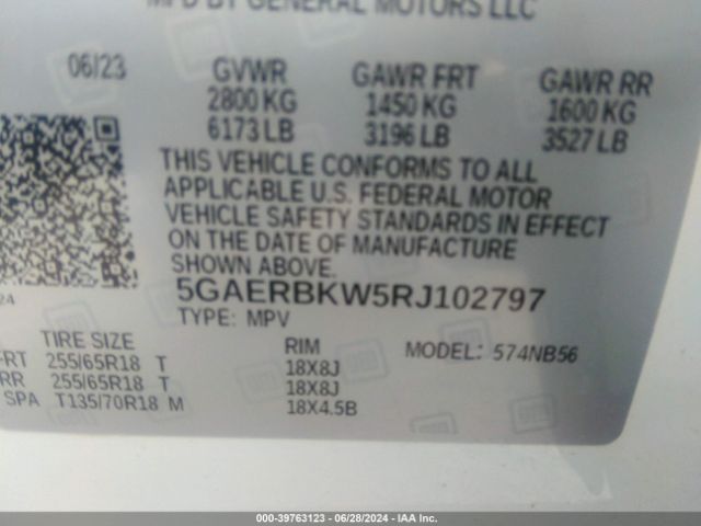 5GAERBKW5RJ102797 Buick Enclave Essence Fwd