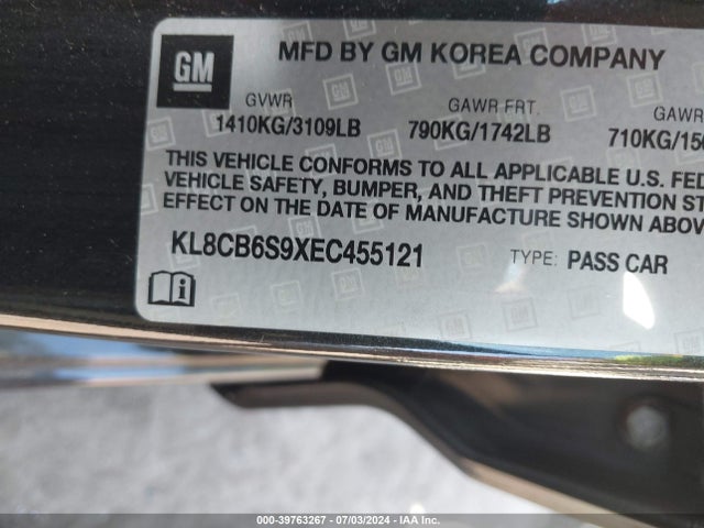 Chevrolet Spark Ls Auto 2014 KL8CB6S9XEC455121 Image 9