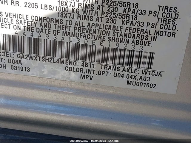 2013 MITSUBISHI OUTLANDER SPORT 4A4AR3AU3DE018233 Photo 8
