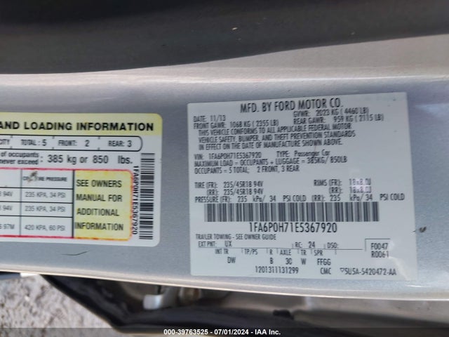 Ford FUSION SE 2014 1FA6P0H71E5367920 Image 9