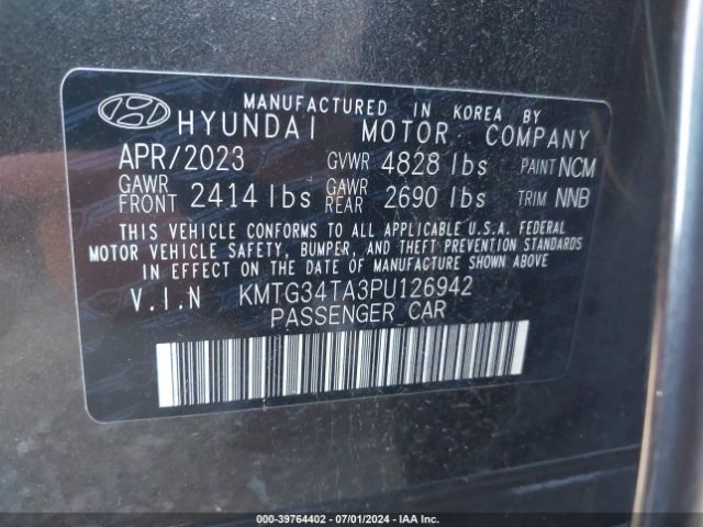 KMTG34TA3PU126942 Genesis G70 2.0t Awd