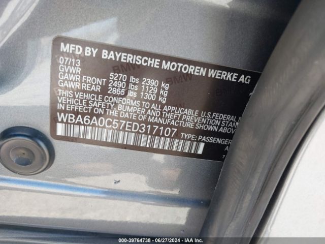 WBA6A0C57ED317107 BMW 640i Gran Coupe