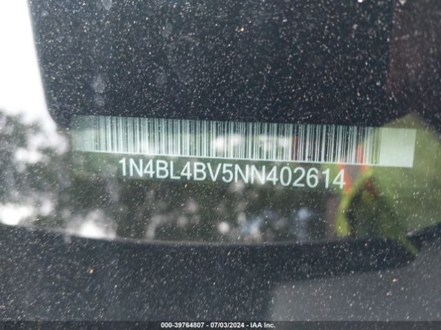 1N4BL4BV5NN402614 Nissan Altima S Fwd