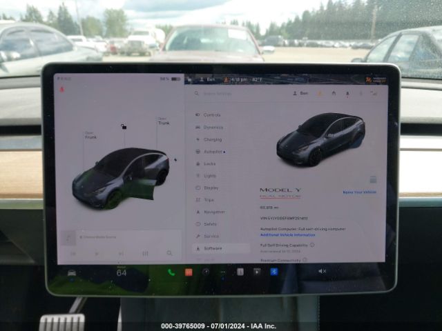 5YJYGDEF8MF251410 Tesla Model Y Performance Dual Motor All-wheel Drive