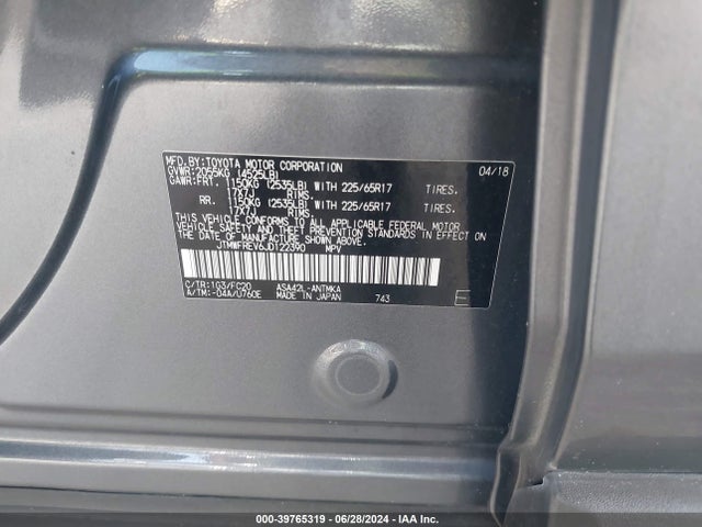 Toyota Rav4 Xle 2018 JTMWFREV6JD122390 Image 9