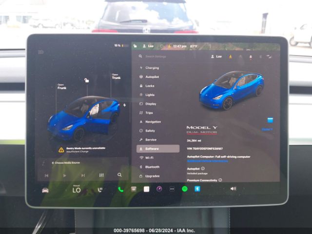 7SAYGDEF0NF539197 Tesla Model Y Performance Dual Motor All-wheel Drive