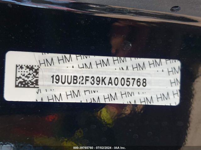 19UUB2F39KA005768 Acura Tlx Standard