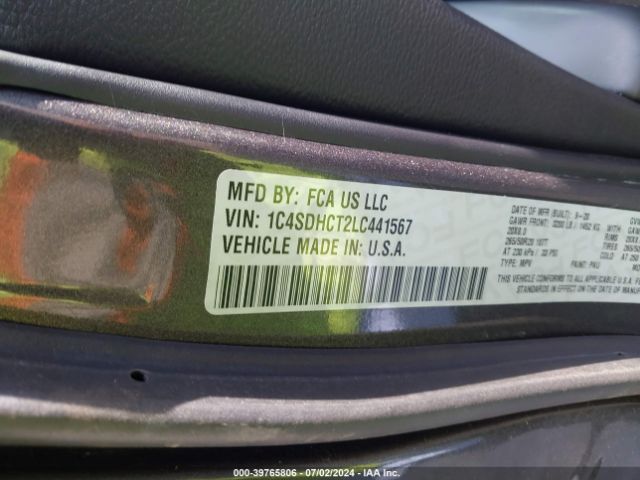 1C4SDHCT2LC441567 Dodge Durango R/t Rwd