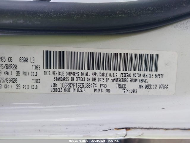 RAM 1500 Express 2014 1C6RR7FT6ES138474 Image 9
