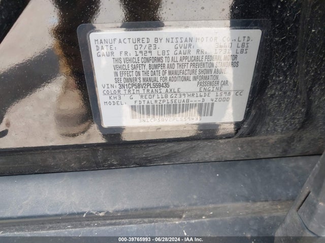 Nissan Kicks S Xtronic Cvt 2023 3N1CP5BV2PL559435 Image 9