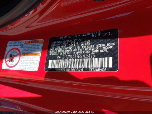 JF1ZNAA17G9705475 Scion FR-S