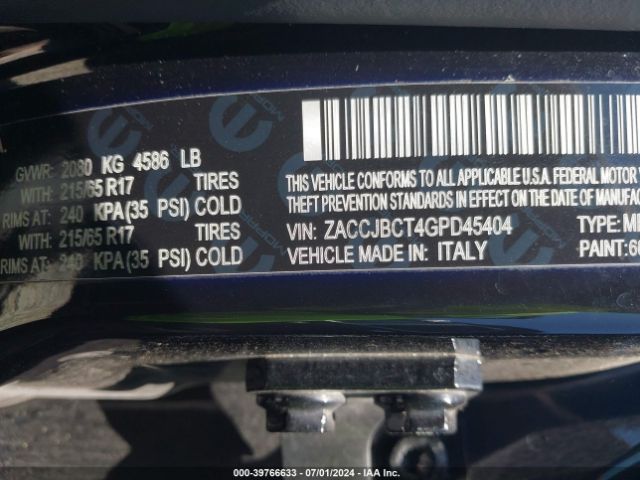 ZACCJBCT4GPD45404 Jeep Renegade Trailhawk
