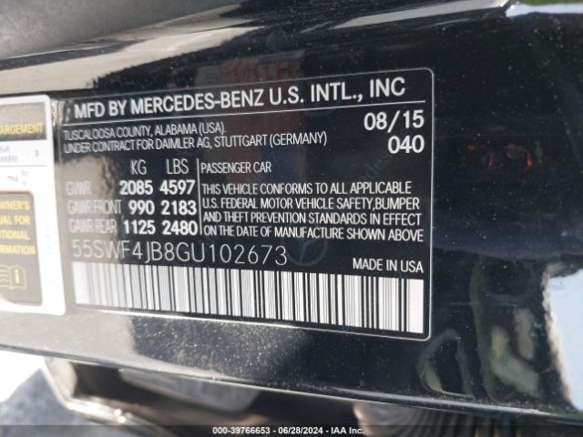 55SWF4JB8GU102673 Mercedes-Benz C 300 Luxury/sport