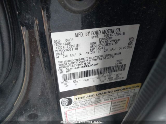 5LMJJ2H56EEL05597 Lincoln Navigator